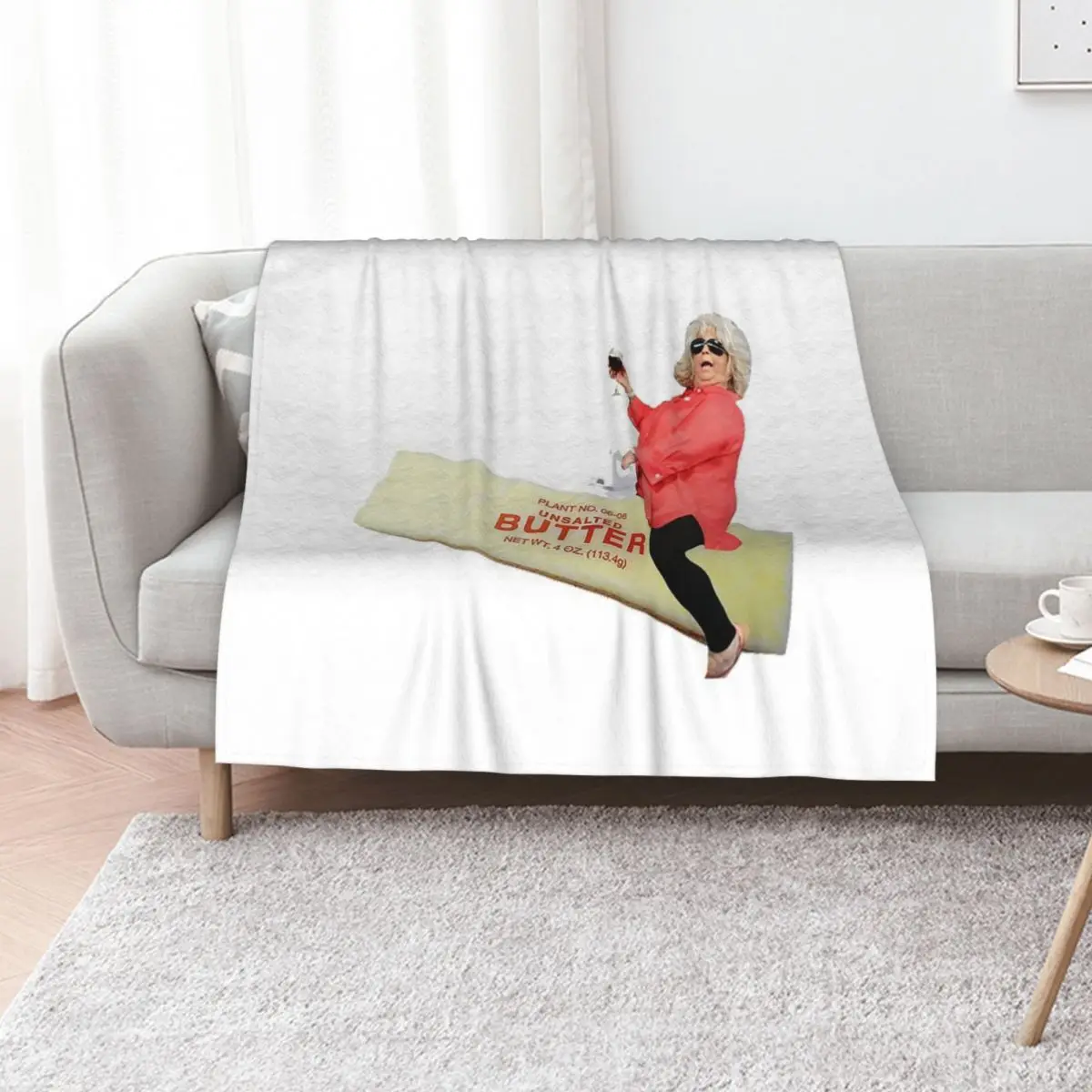 Paula deen riding butter Throw Blanket wednesday Luxury Thicken Designers Weighted Flannel Hairys Blankets