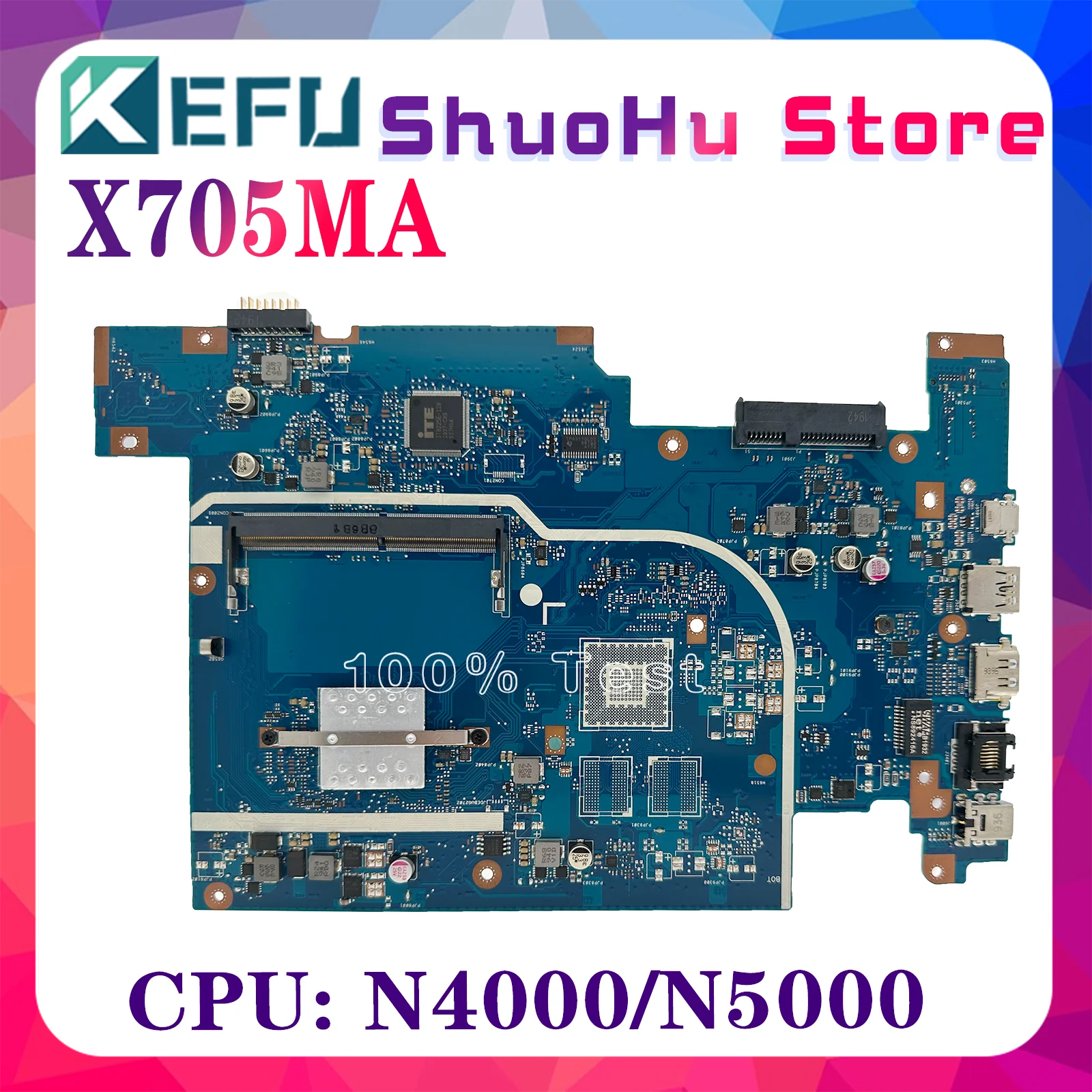 KEFU Mainboard X705MB X705MA F705MA F705MB A705MB A705MA X705M Laptop Motherboard W/N5000 CPU 920MX/2G GPU DDR4 MAIN BOARD