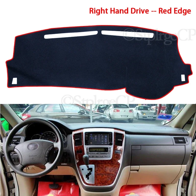 Anti-Slip Mat Dashboard Dash Cover Pad Sunshade Dashmat Accessories 2004 2005 2006 for Toyota Alphard Vellfire 10 AH10 2002~2007