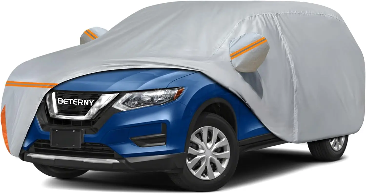 

Waterproof All-Weather Car Cover for Nissan Rogue 2008-2025, Custom-Fit with Door Zipper and Cotton Lining