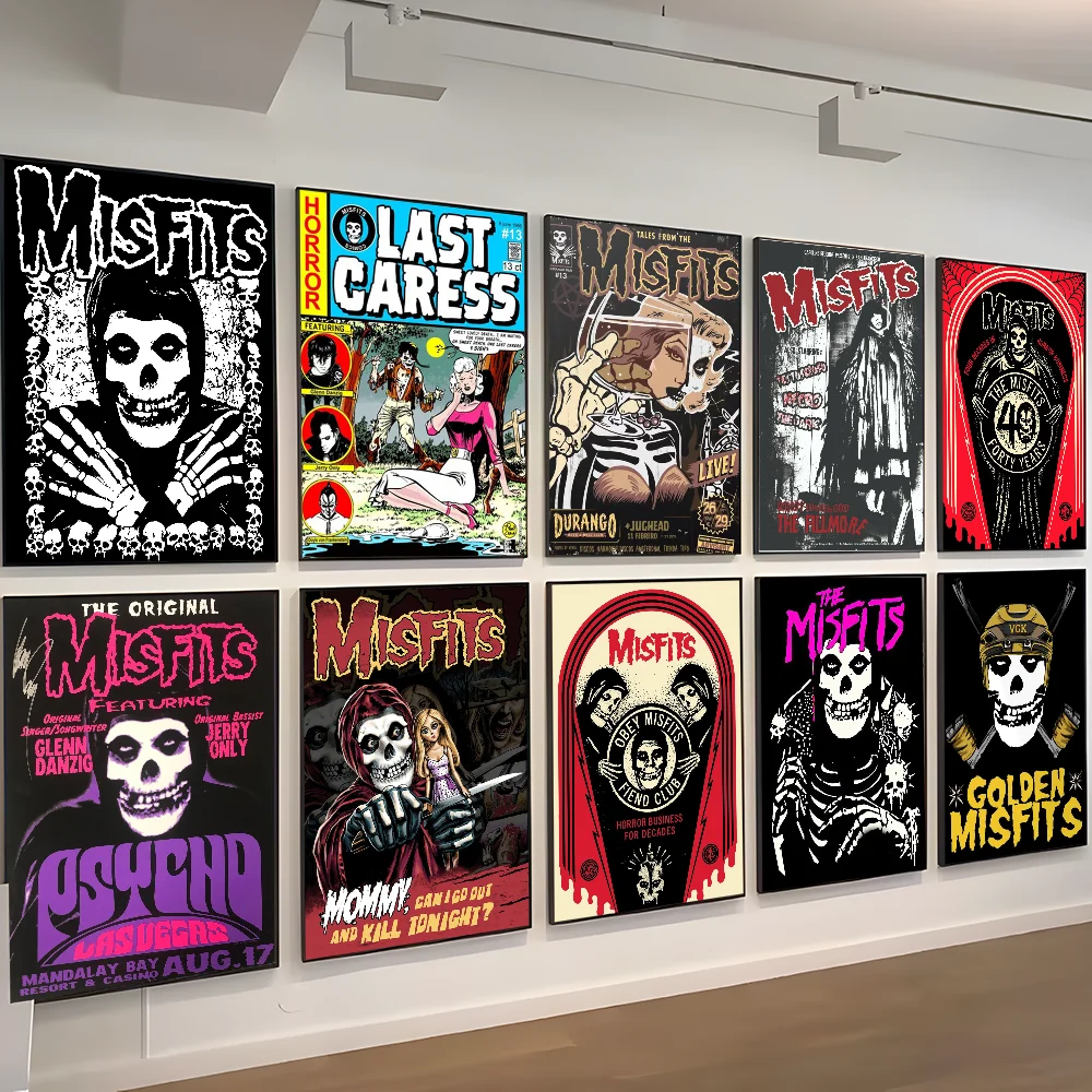 M-Misfits Vintage Posters Sticky Vintage Room Home Bar Cafe Decor Kawaii Room Decor