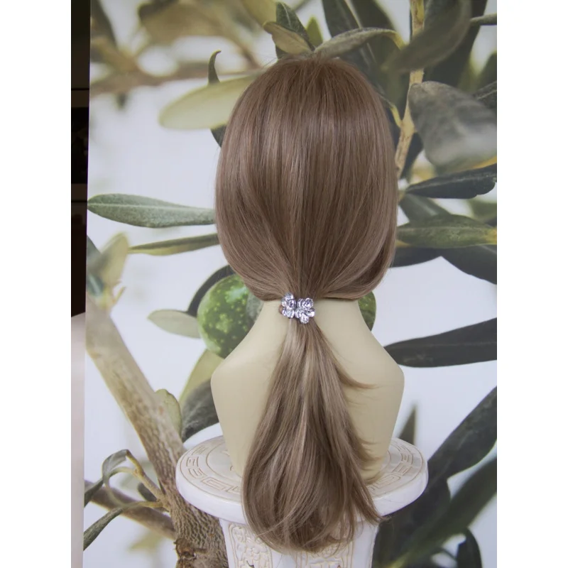 WIG RAMBUT FASHION WANITA PENUH PANJANG COKLAT CAHAYA/PIRANG CAMPURAN TAHAN PANAS UK