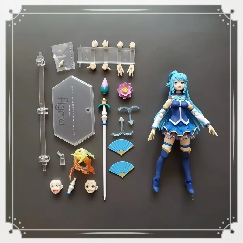 Figma 399 KonoSuba God's Blessing Aqua 15cm Articulated Action Figure Anime Character Model Collectible Toy Gift For Friends