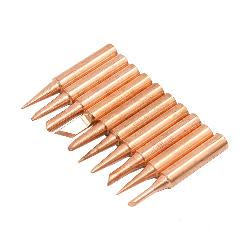 The internal heat is a bare copper welding tip soldering  936 soldering pure copper 900M soldering tip set