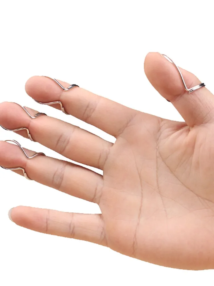 1 kciuk + 3 palec metalowy do gitary motyl kciuk i palec wybiera niestandardowy klasyczny palec styl plektrony gitara Fingerpicks — zdjęcie 2
