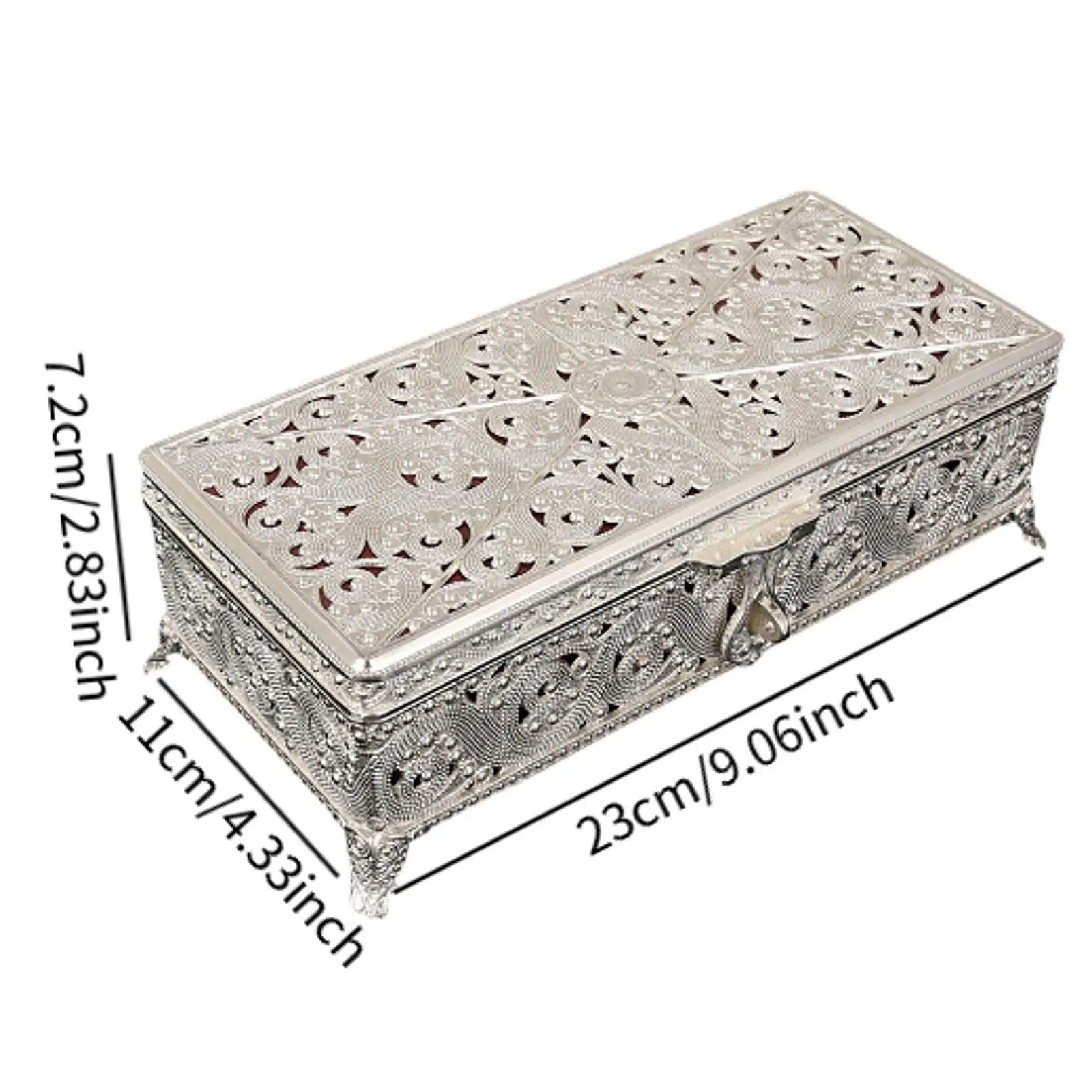 صندوق تخزين المجوهرات لمنظم سطح المكتب للقلائد والدبابيس