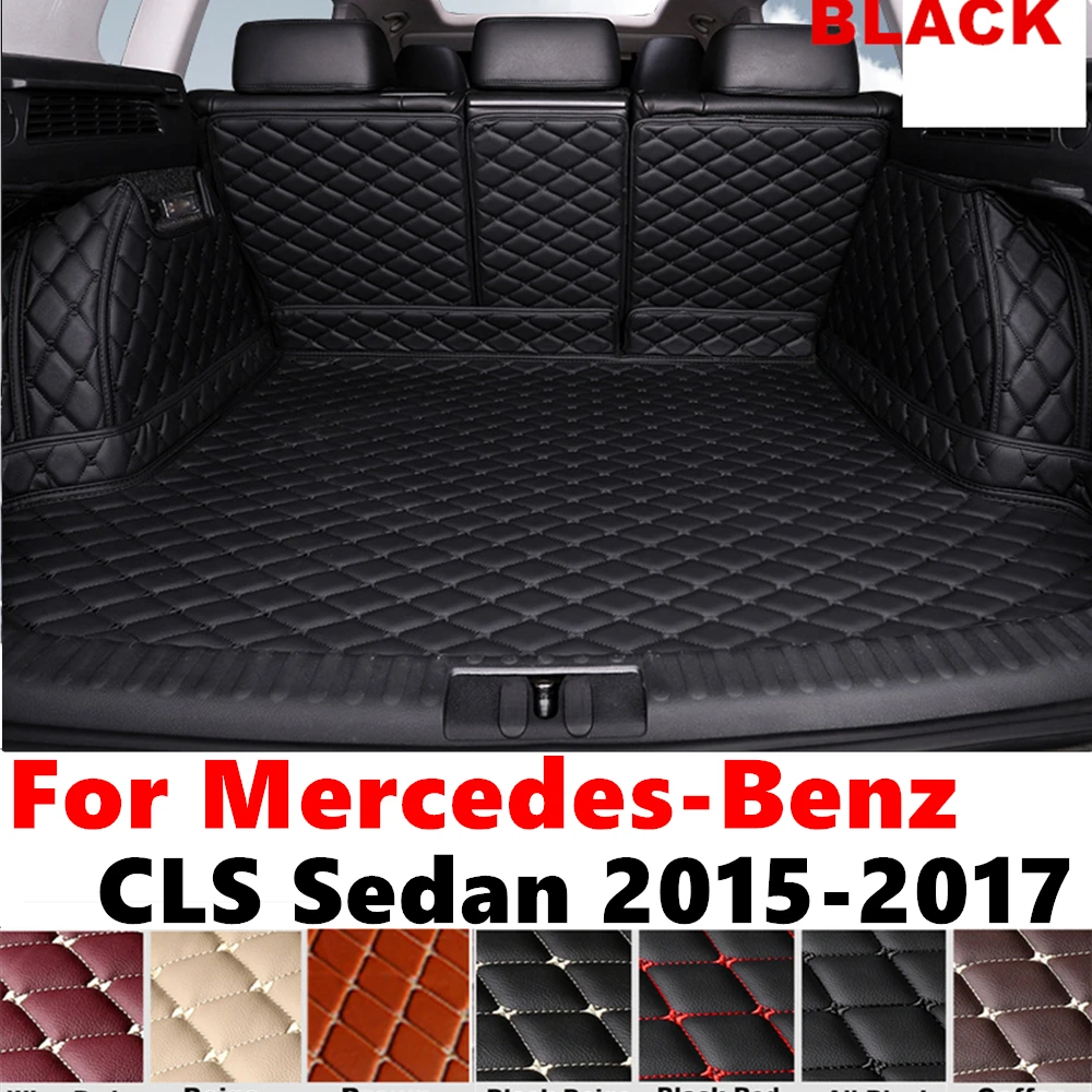 Full Set XPE Car Rear trunk mat for Mercedes-Benz CLS Sedan 2017 2016 15 Cargo Liner Protect Cover Tail Boot luggage Pad Carpet