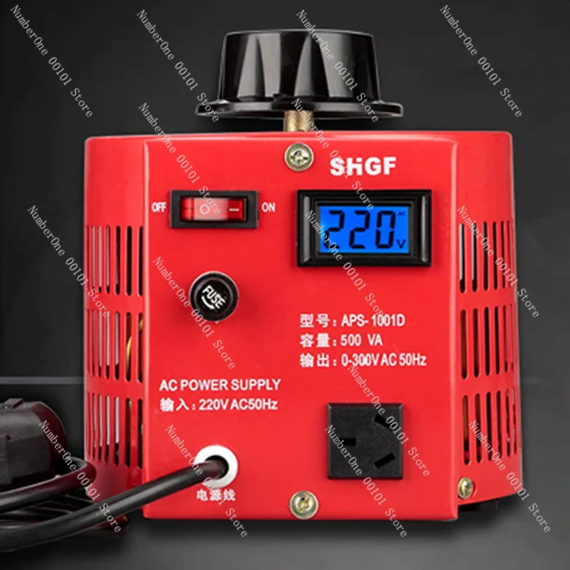 APS-500W 0.5 KW 220V Variac Variable Voltage Regulator Single-Phase Adjustable 0-300V AC Regulating Power Supply