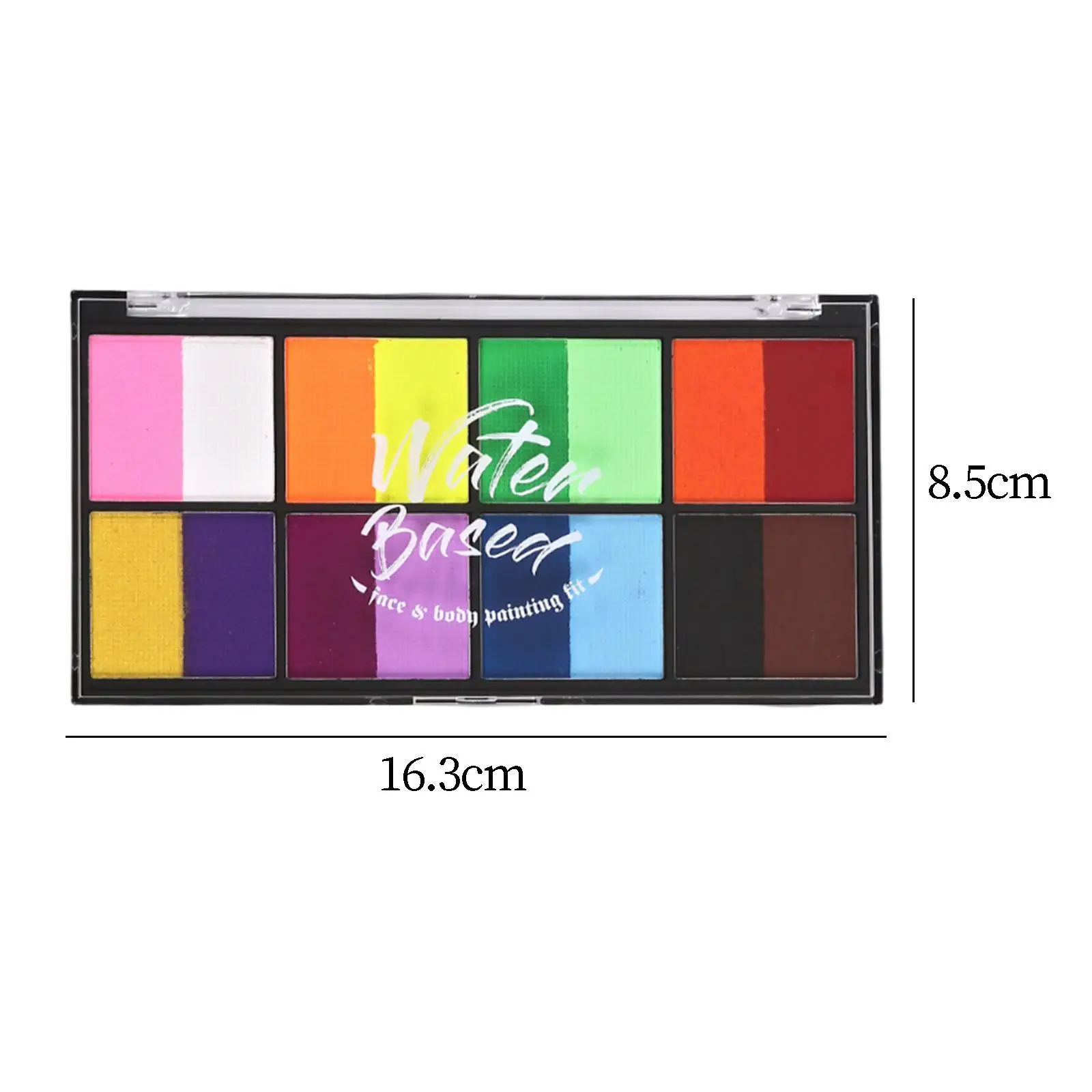 Palette de peinture avec pinceau pour adultes, ensemble de peinture pour le visage et le corps, pigment de peinture pour le visage