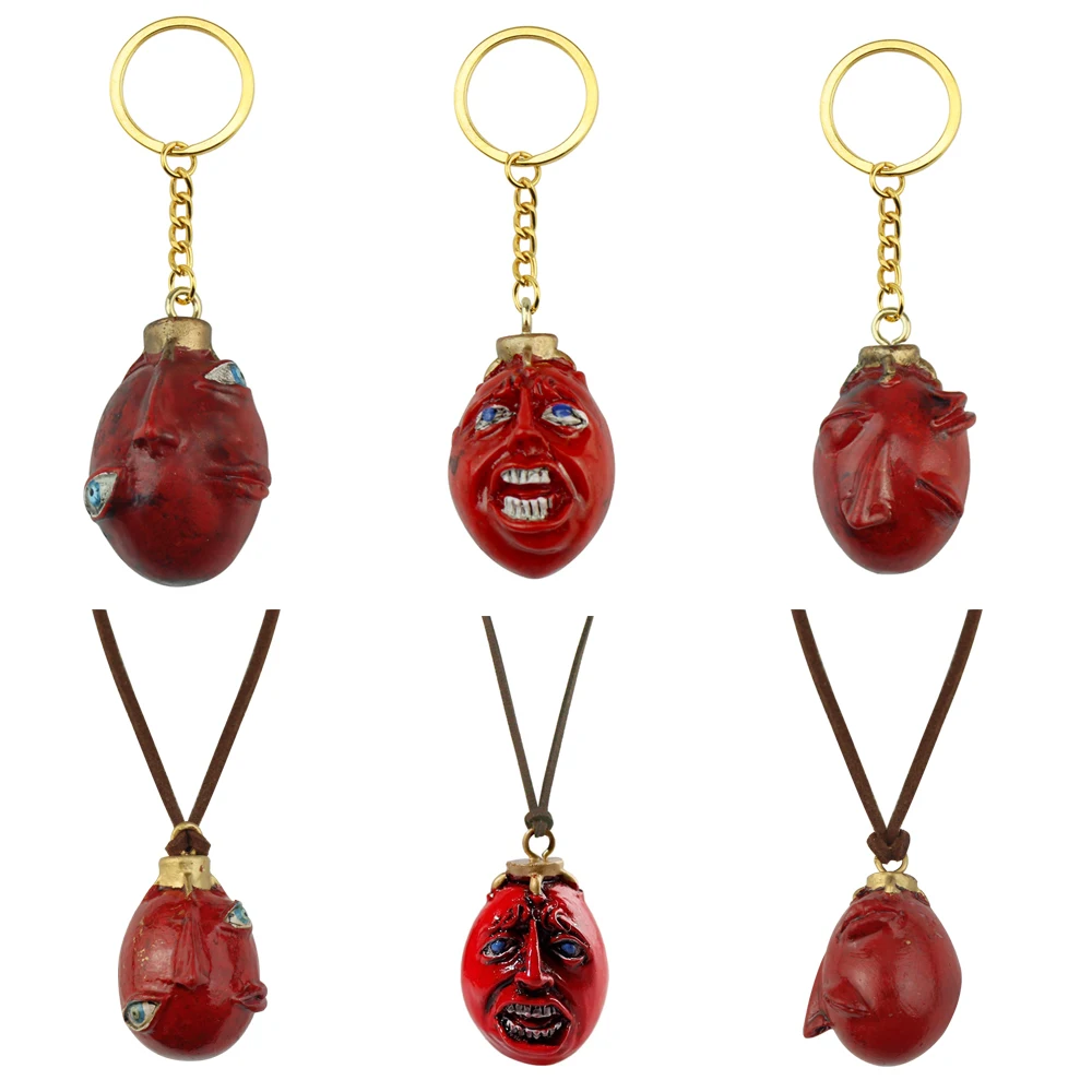 Popular Anime Berserk Red Elliptical Three-Dimensional Pendant Necklace Egg Of King Cosplay Arc Resin Pendant Accessories Gift