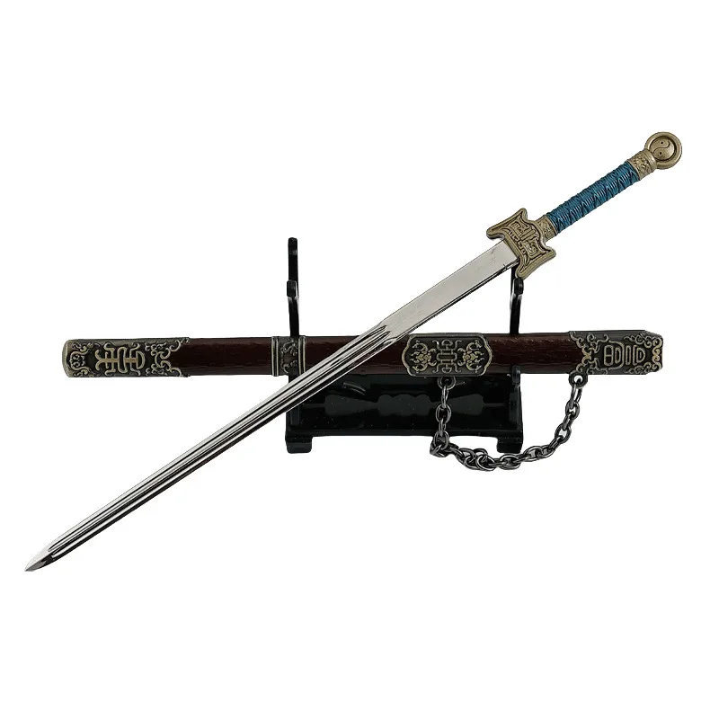 22 センチメートル Tianzhihen Xuanyuan 剣テレビシリーズ周辺武器モデル陳 Jingchou のレッドドラゴン歯剣手芸玩具モデル