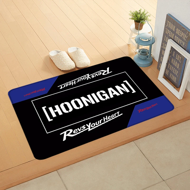 Floor Mat Non-slip Foot Rug Hoonigan HNGs Entryway Hallway Carpet Kitchen Water Absorbed Rugs Fluffy Bedside Mats Home Decor