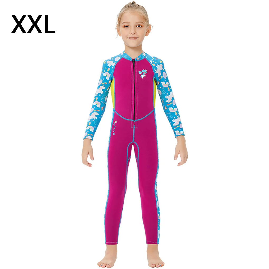 2 5MM Kids Wetsuit Wetsuits One-pieces Scratch Prevention UV Protection Swimsuit Surf Suit Surfing Snorkeling  XXL