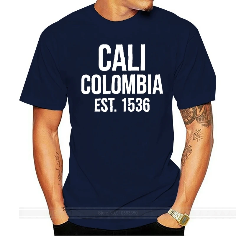 T Shirt Cali Est 1536 Colombia Cartel Inspired Tee Brand Summer Style Cotton Men Unique Masculine Street Wear T Shirt