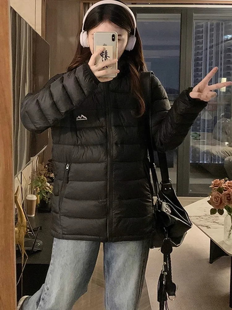 

Women's Cotton Jaet 2025 New Sle Autumn Winter Faionable Korean Version Casual Warm Lightweight Loose Outerwear