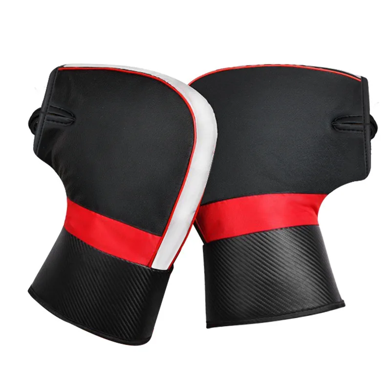 Motorcycle Handlebars Warm Winter Battery Car Windshield Gloves Windproof Warm Handle Thick Reflective Electric Car Handlebars image 2