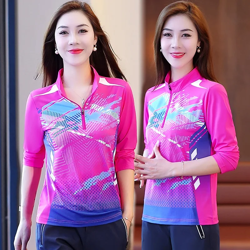 

Новый спортивный комплект для квадратных танцев: топ с длинным рукавом и принтом, брюки, женский костюм для гимнастики и танцевальных выступлений