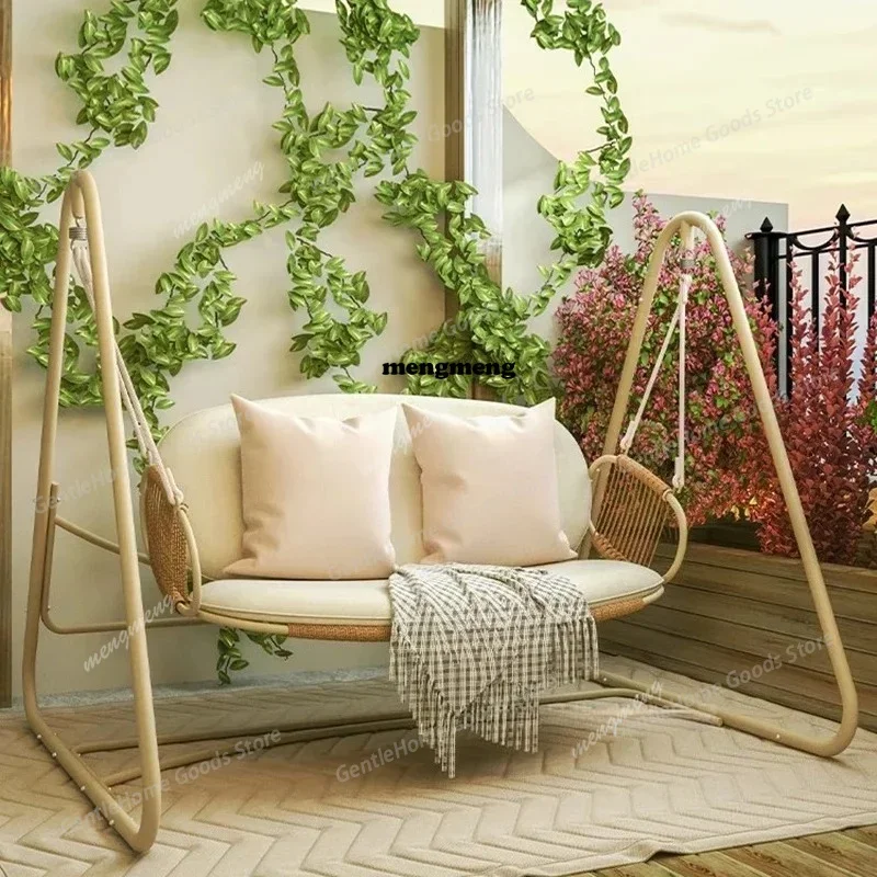 

F182 Hanging Chair Suspended Patio Swings Street Luxury Shaking Garden Patio Swings Hammock Rocking Outdoor Furniture Columpiar