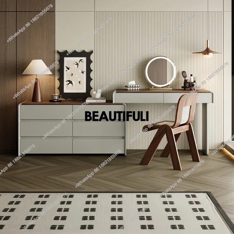 

Minimalist Makeup Tall Vanity Tables Long Gray Storage Bedroom Vanity Tables Girl Mirror Nordic Coiffeuse De Chambre Furniture