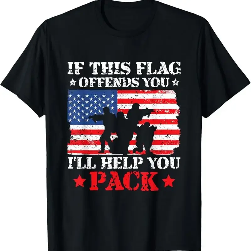 If This Flag Offends You I'Ll Help Pack 4Th July T Shirt