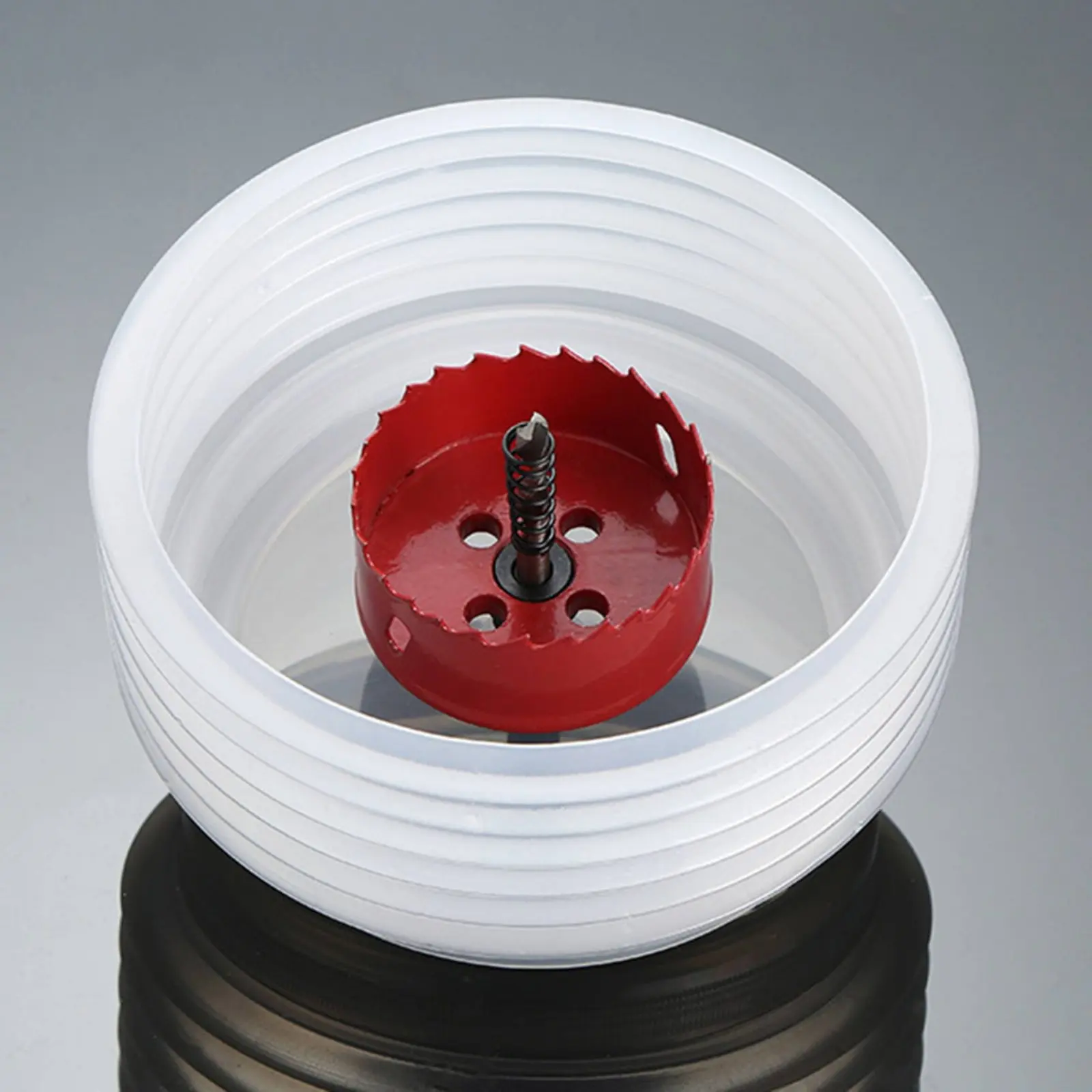 Recessed Light Hole Saw Cover Easy to Use Ceiling Hole Dust Cover Drilling Dust Guard Transparent Power Tool Accessory Compact view 6