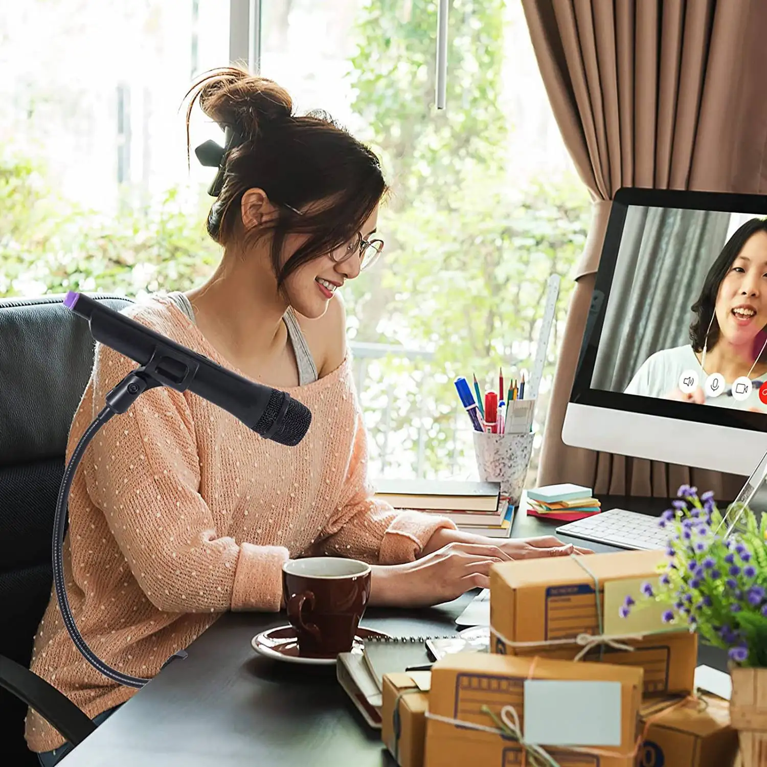 microphone stand Microphone Stand Flexible Gooseneck Desk Clamp Holder Microphone Arm