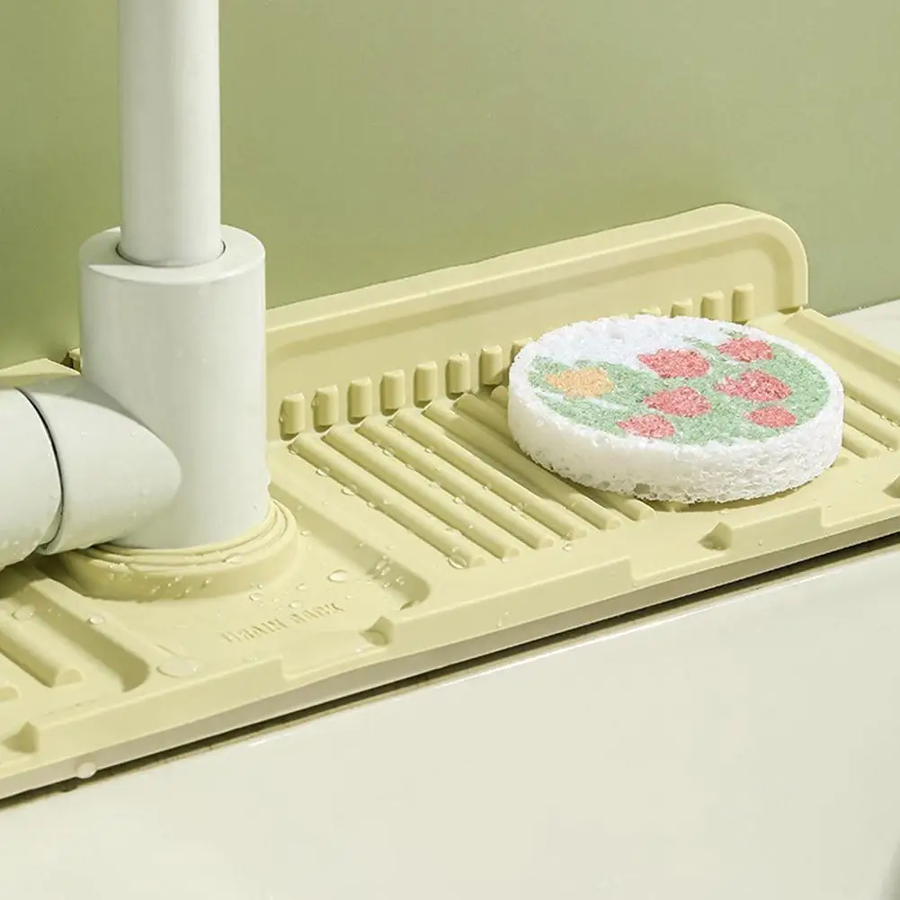 Tappetino per rubinetto in Silicone da cucina increspature per acqua rubinetto tappetino per raccoglitore d'acqua grande lavello Splash Pad protezione per controsoffitto bagno