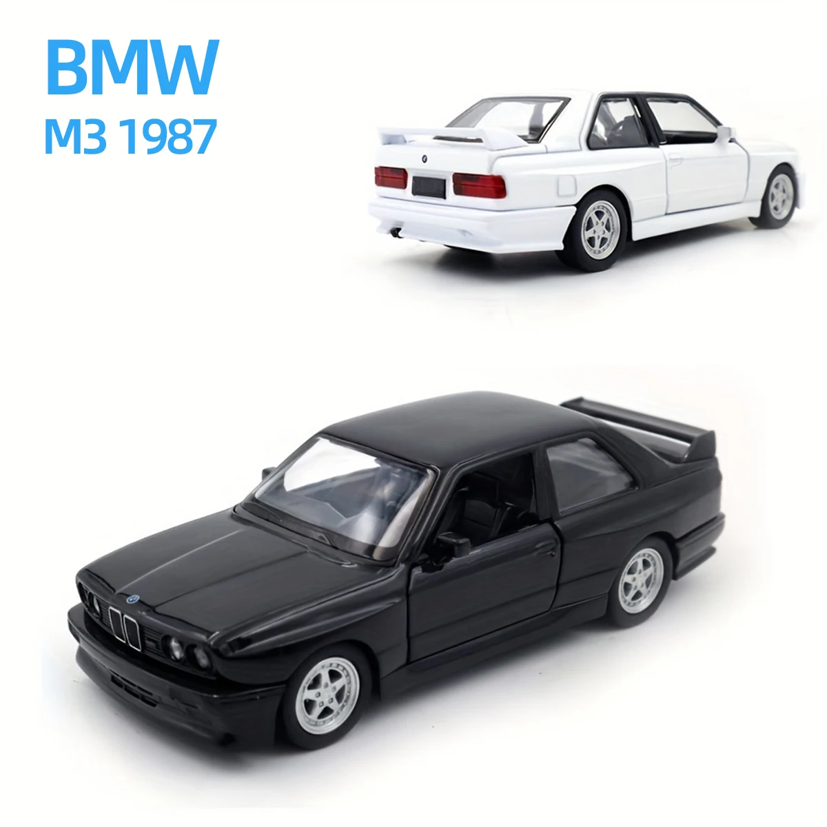 

1/36 Scale BMW M3 1987 Toy Car Models Retro Vehicle Models Alloy Diecast Doors Opened Pull Back Doll Kids Boys Gifts Collection
