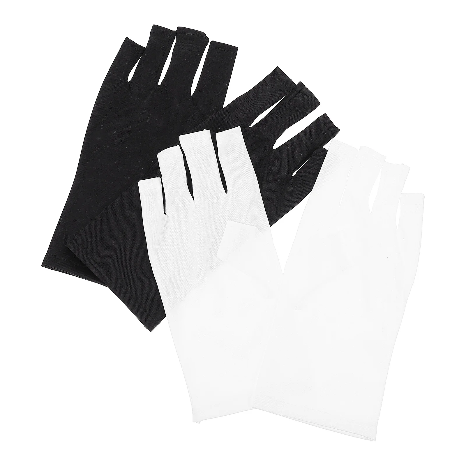 2Pairs الأشعة فوق البنفسجية حامي اليد بسط أصابع قفازات مانيكير لمجفف الأظافر العلاج بالضوء حماية الجلد في الهواء الطلق السفر ركوب الدراجات