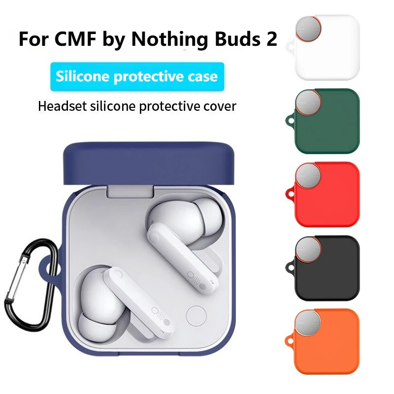 

Shockproof Dustproof Silicone Case For CMF By Nothing Buds 2 Earbuds - Protective Cover