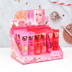 6pcs/set, Moisturizing Clear Lip Gloss, Pineapple, strawberry, grapes Translucent Plumping Lip Oils Gift Set