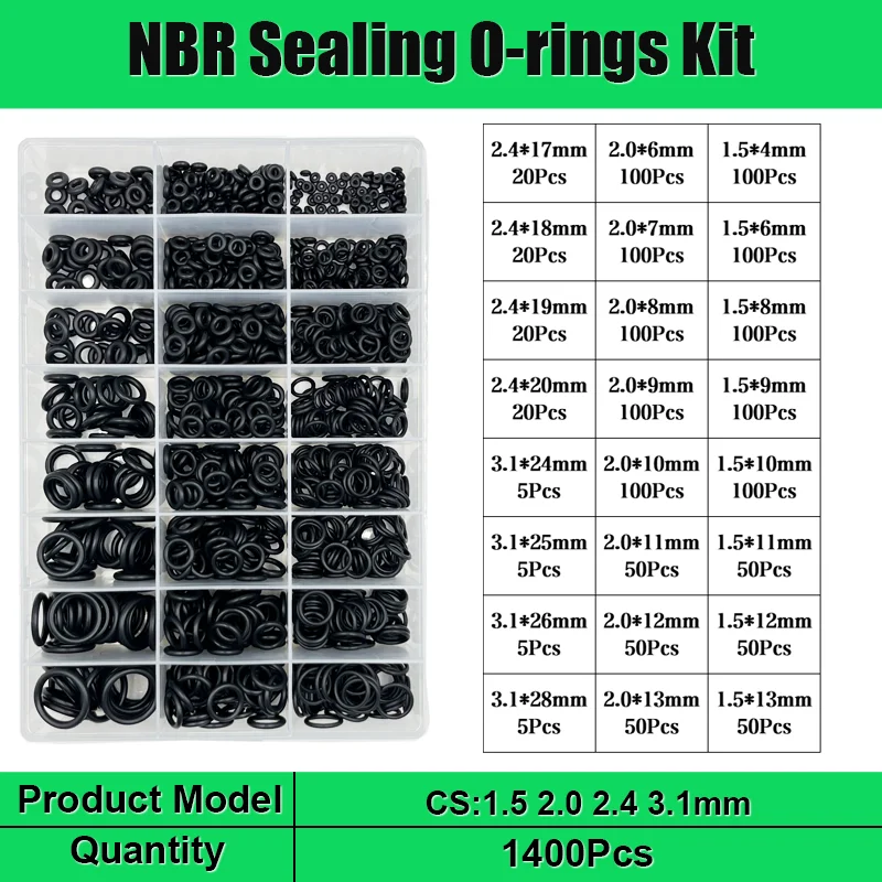 Gummi O Ring Öl beständigkeit nbr Dichtung scheibe schwarz O-Ring Hoch temperatur wasserdicht cs1/1.5/2.0/2.4/3 Sanitär dichtung oring – Detail 12