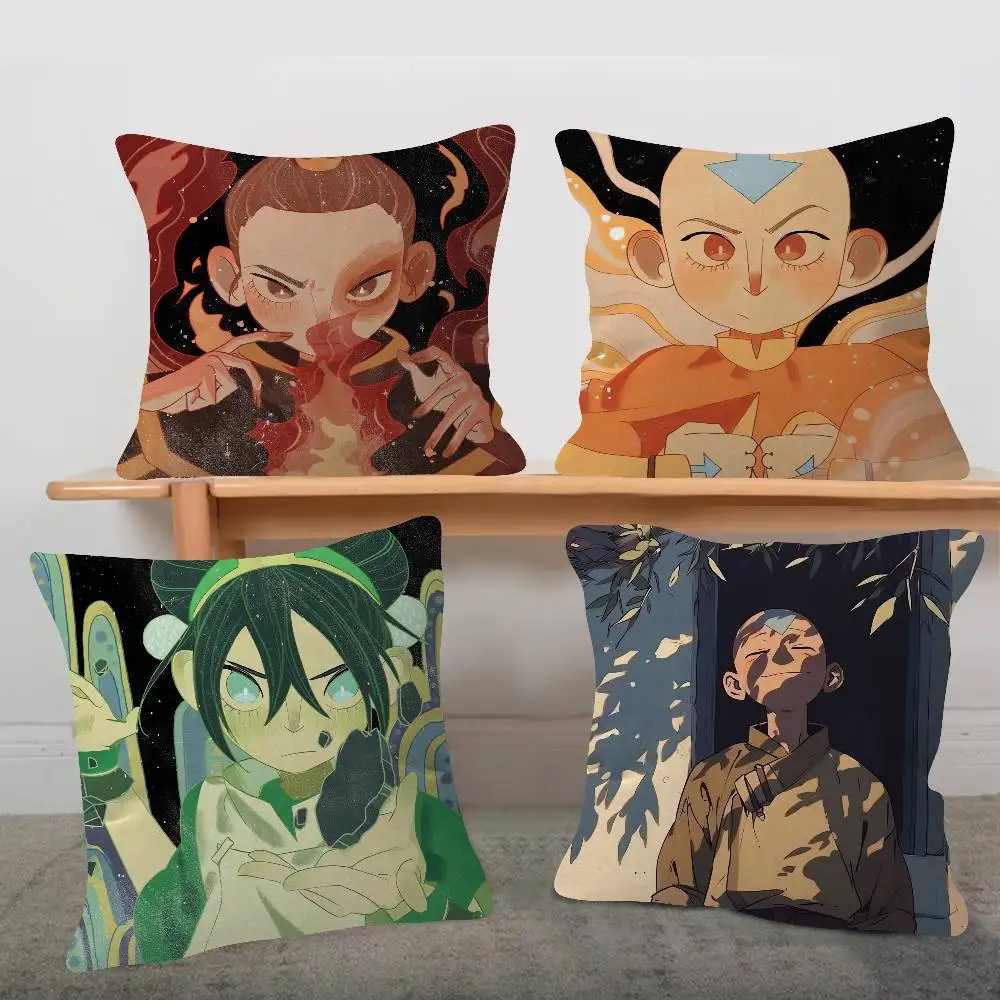Anime Avatar The Last Airbender Pillow Case Soft Double Sided Print Sofa Cushion Cover Throw Pillow Covers