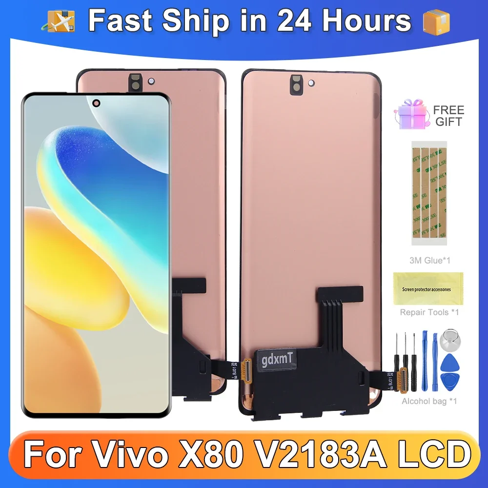 For VIVO X80 For vivo X80 6.78''V2183A V2144 LCD Display Touch Screen Digitizer Assembly Replacement