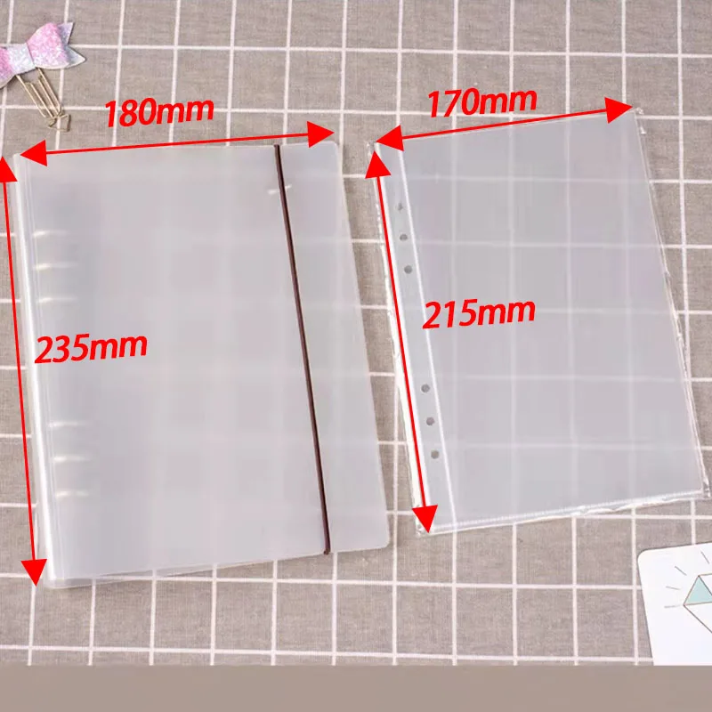 12 Stks/partij A6 6 Gaten Pvc File Organizer Opslag Rits Map En 1Pc 6 Ring Notebook Cover Planner Collection bindmiddel Document