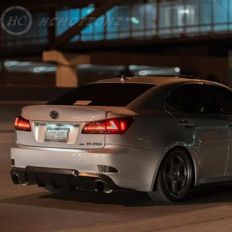 Achterlichten montage voor 20062013 Lexus Sedan XE20 IS250 IS350 ISF met opstartanimatie LED DRL-licht en sequentieel richtingaanwijzer