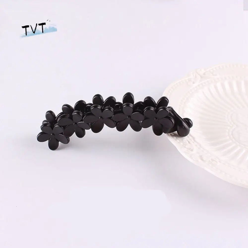 

Elegant Shower Fashion Accessories Women Flower Banana Clips Vintage Hair Clips Acrylic Hair Claw