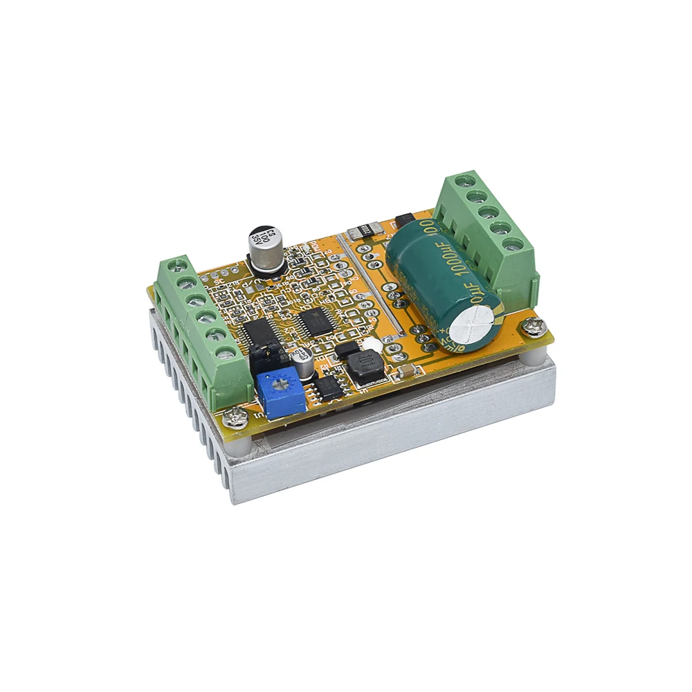 380W 3 Phases Brushless Motor Controller board(No/without Hall sensor) BLDC PWM PLC Driver Module DC 6-50V