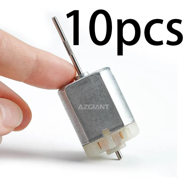 

10 шт./лот автомобильный маленький двигатель 64 мм длинный вал 12 В двигатель постоянного тока цветочная ось высокая скорость DIY инструменты замена