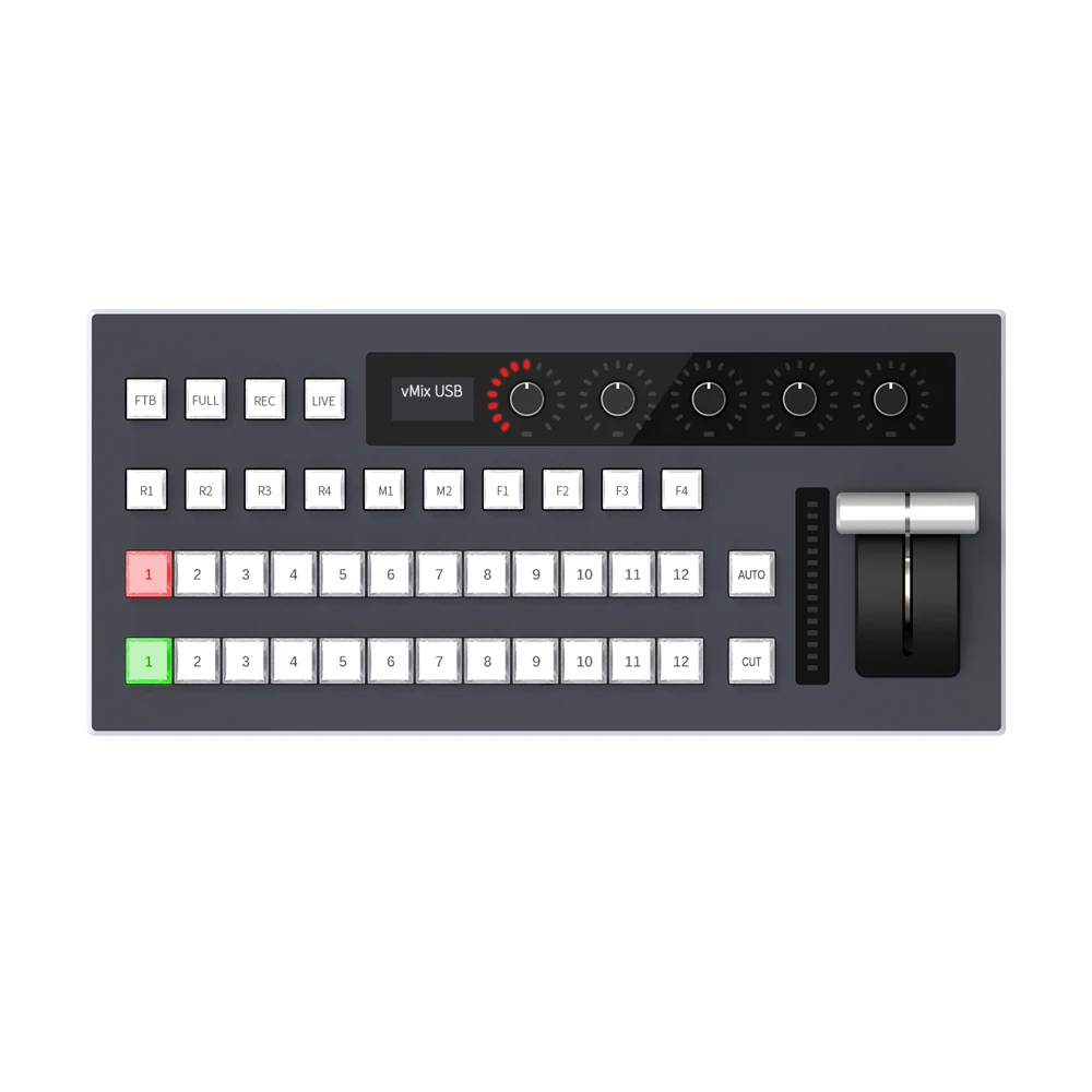 Professional 12 Channel VMix Keyboard Controller Video Switch Mixer Panel Live Broadcast Video Switcher For Vmix Software