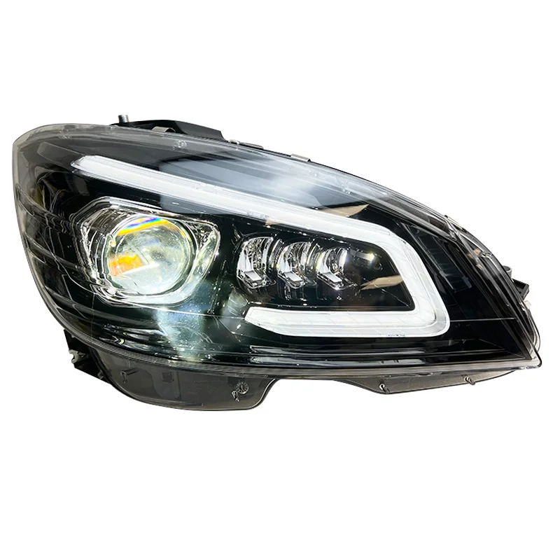 ヘッドランプにアップグレード新デザイン 2007-2011 フル LED ヘッドライトメルセデスベンツ W204 C180 C200 C220 C260 C280 C63 RHD & LDH