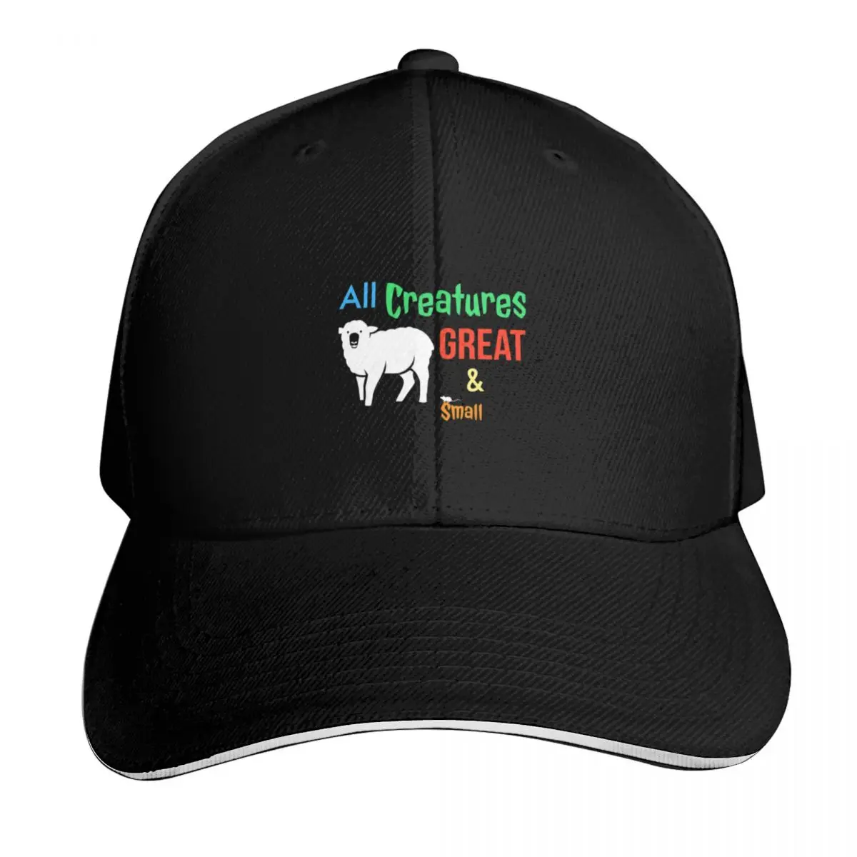 All Creatures Great and Small. Baseball Cap Gift for Him Her Casual Daily Wear Quick Dry Performance