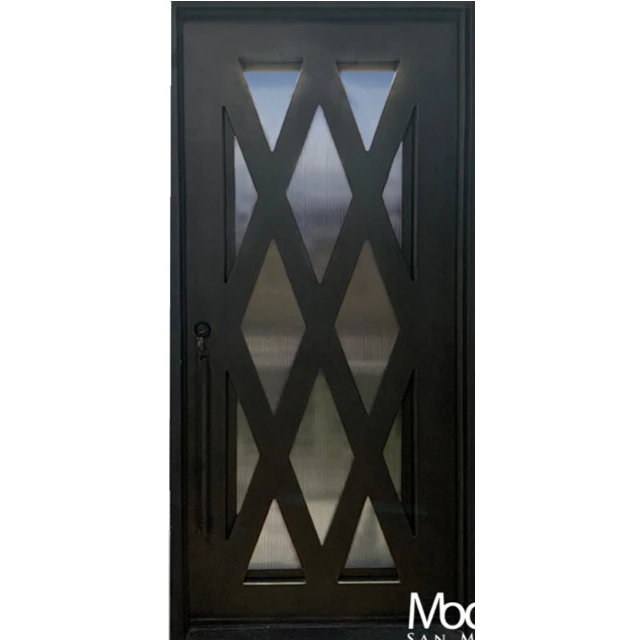 Customization Hot Selling Exterior Iron French Doors Simple Iron Door Design Wrought Iron Door