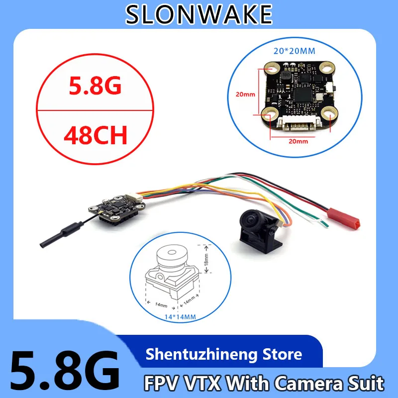 

Over 5km fpv suit 5.8G 48CH 1000mW adjustable Wireless AV Transmitter Lancher +CMOS 1200TVL fpv camera for FPV Multicopter 14*14
