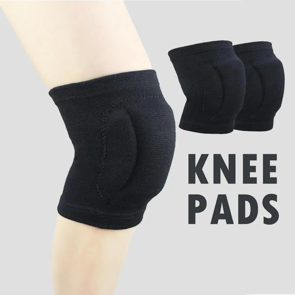 1 Pair Sports Knee Pads Soft Breathable High Resilience Thick Sponge Knee For Dance Yoga Volleyball Workout new L9W1