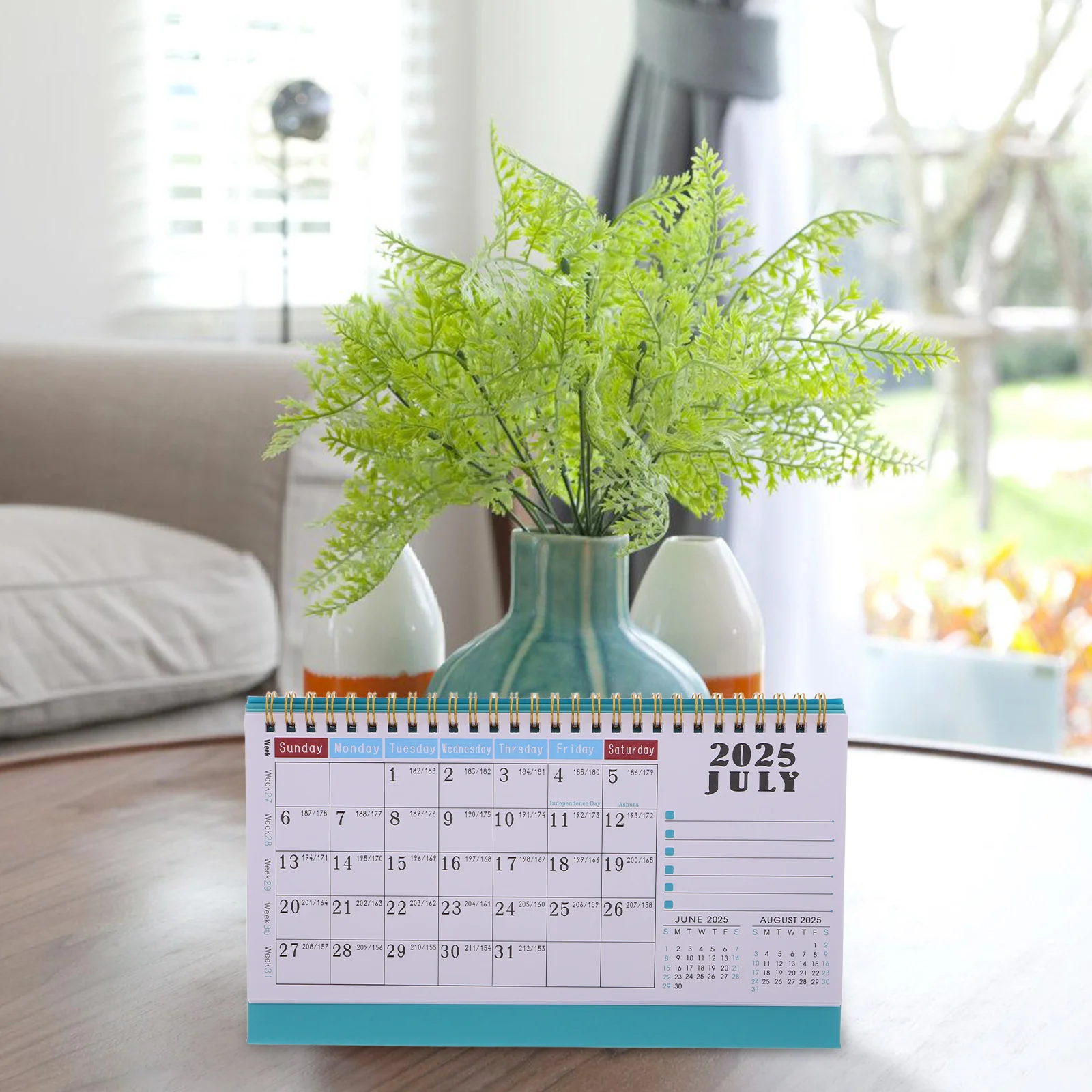 

2026 English Desk 18 Month Planner for Office Decor Mini Desktop Calendar Large Family Wall Calendar Event for Women