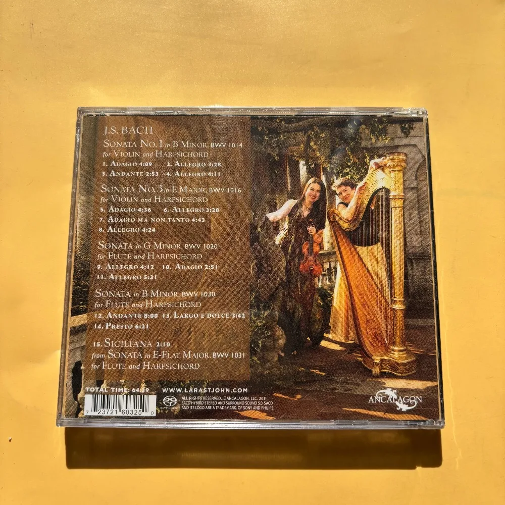 Brand New Sealed Baroque Violin & Harp Sonata Audiophile CD Pure Instrumental For HiFi Testing & Classical Collection view 2