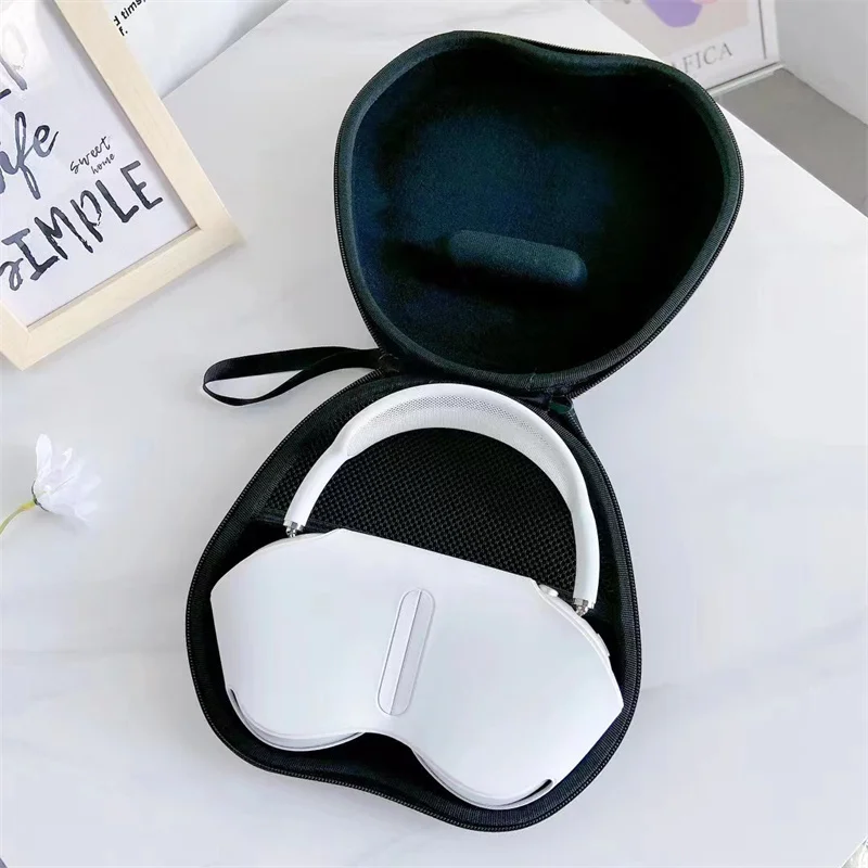 MINISO Cartoon Earphone Storage Bag for Airpods Max Cute Sanrio Portable Anti-Drop Bluetooth Headset Protection Box Case