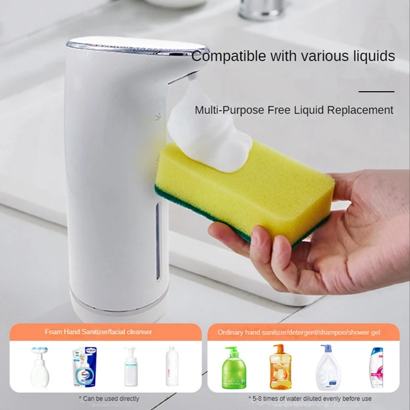 1Set Bathroom Smart Washing Hand Machine Handwash Dispenser With Distance Sensing Automatic Cleaning