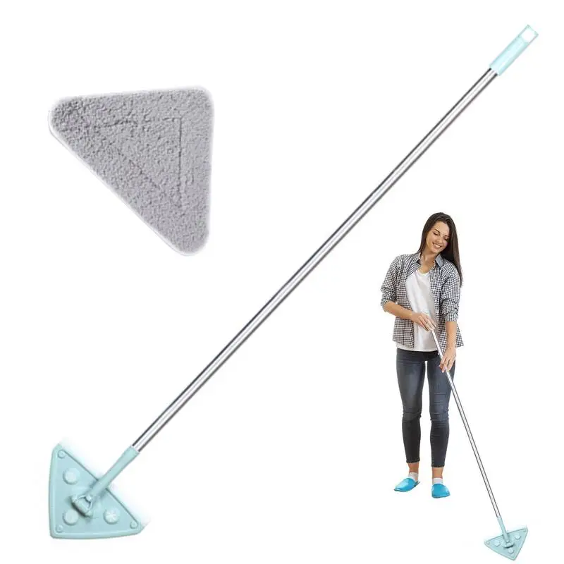 Window Cleaning Mop Deep Cleaning Dry And Wet Mops With Triangle Shape Sanitation Supplies For Sealing Hardwood Concrete